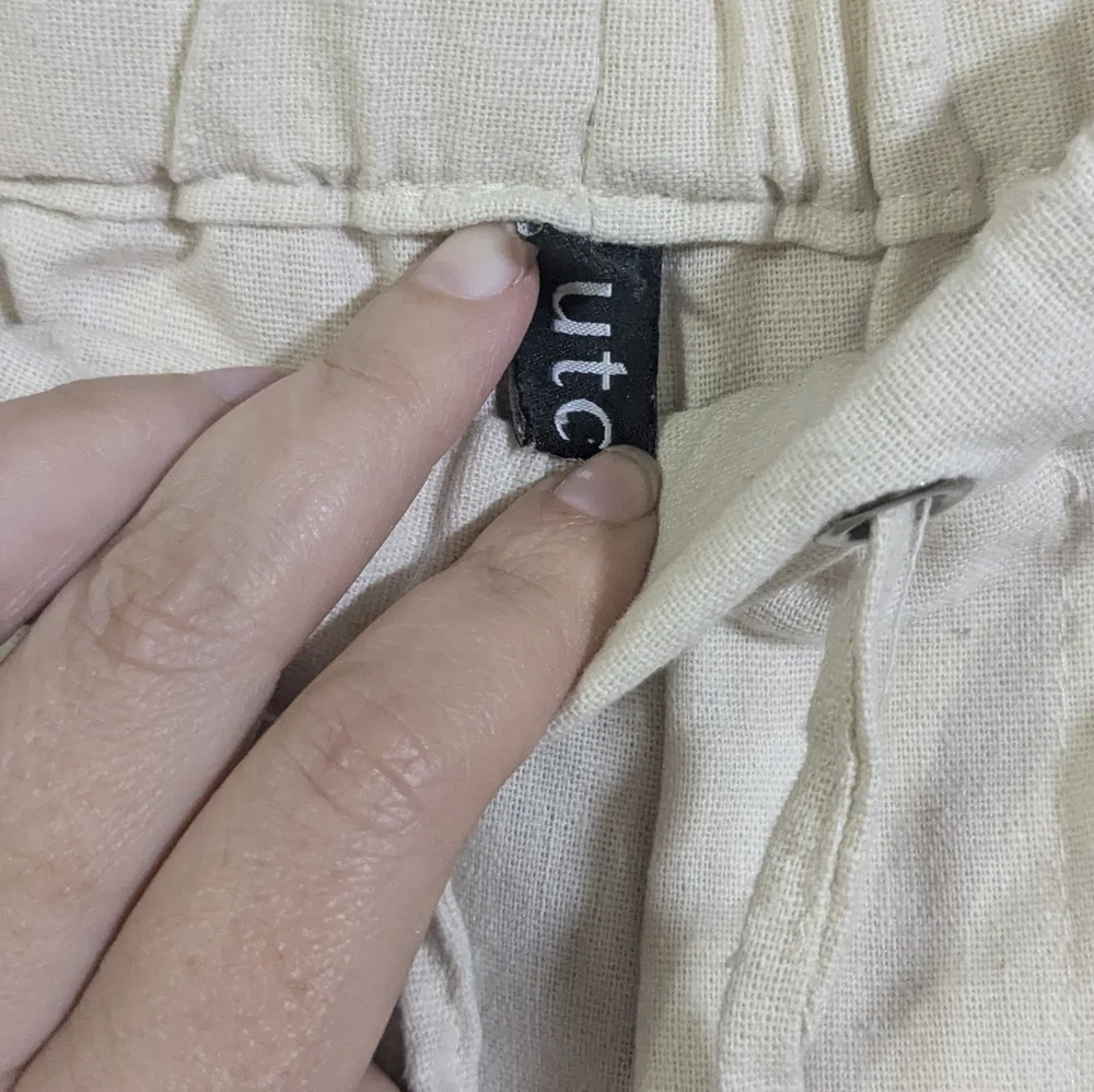 Utcoco Cream Drawstring Pants - Picture 5 of 7